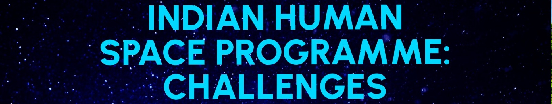 IIST Outreach Programme – Public Lecture on Indian Human Space ...