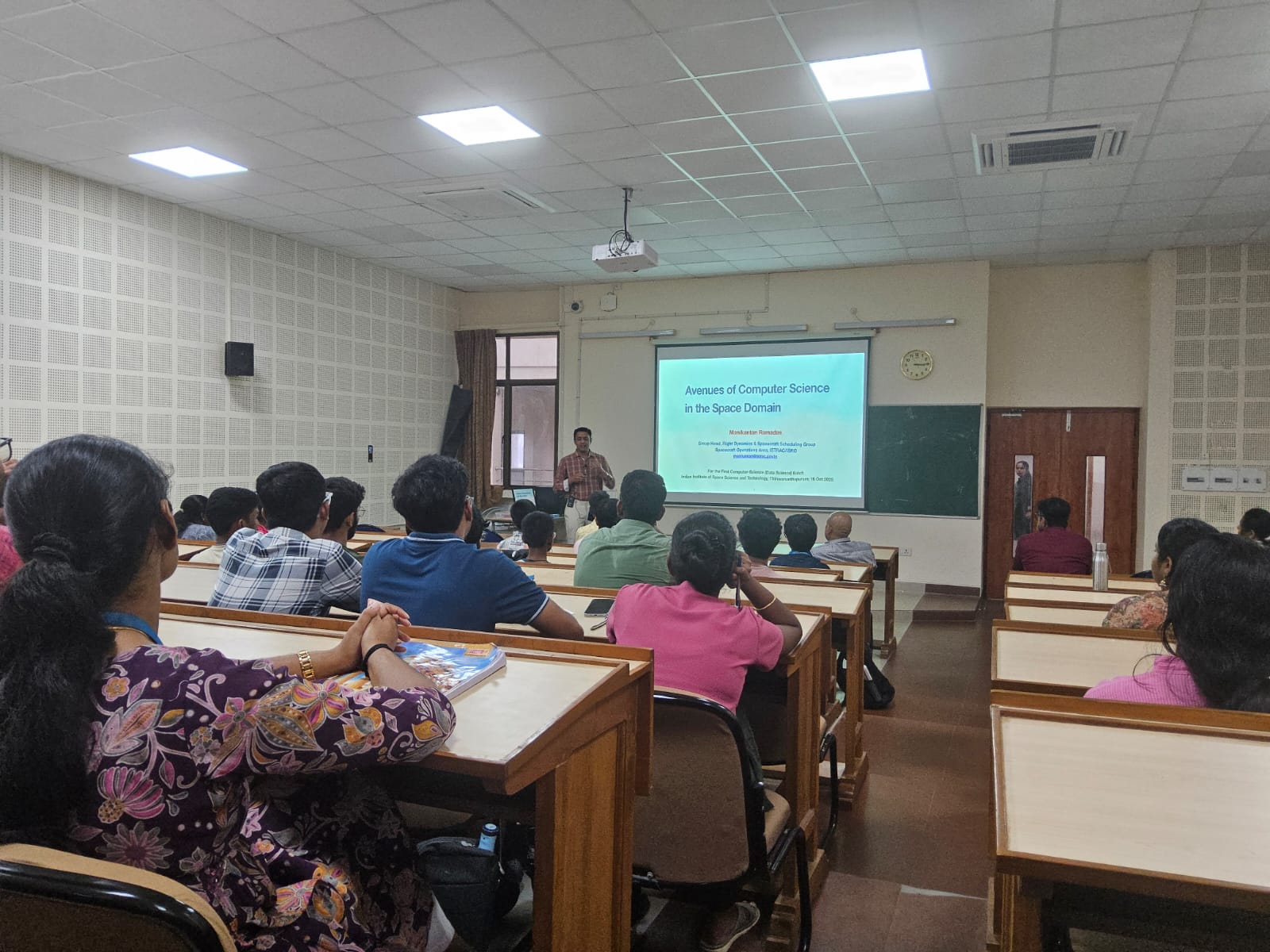 Talk on Avenues of Computer Science in the Space Domain