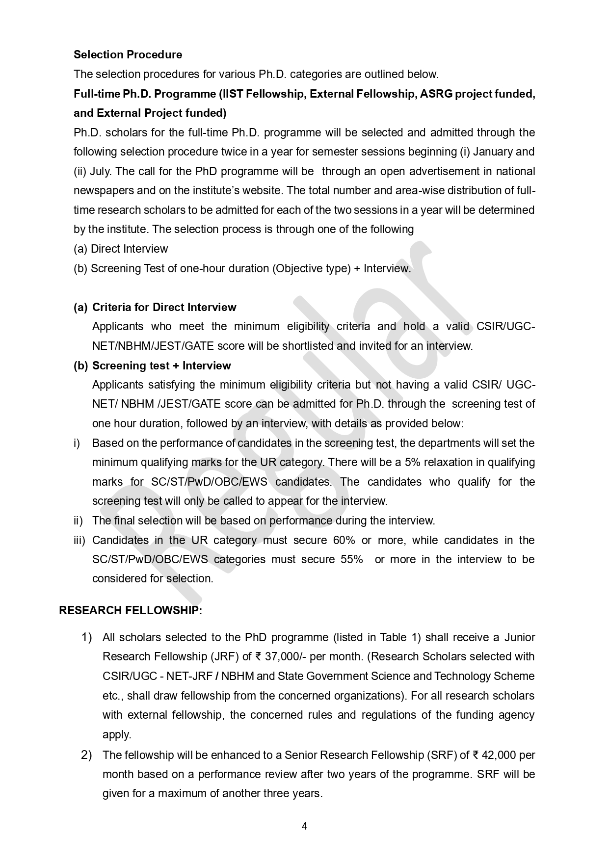 IIST Phd Notification 2026