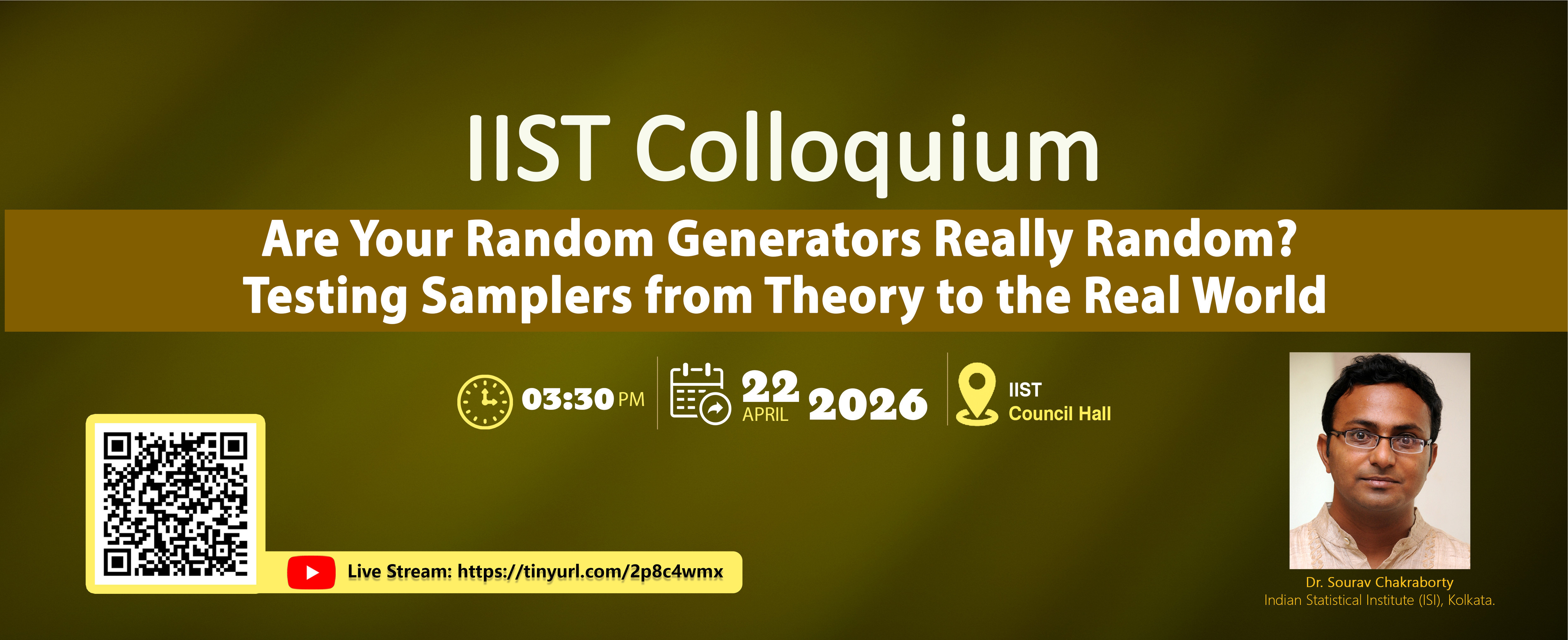 IIST Colloquium Dr. Sourav Chakraborty Web banner 2026