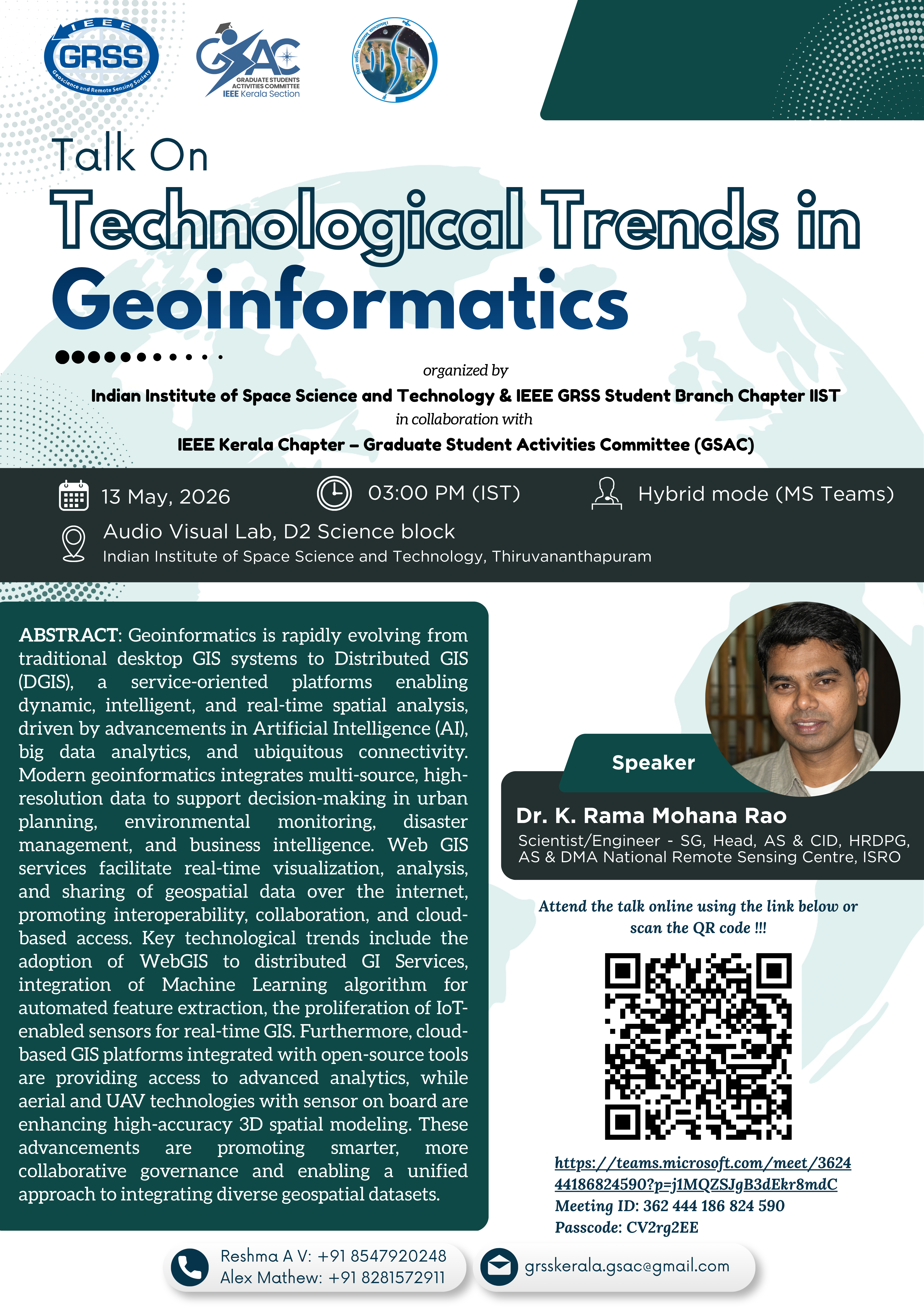 GRSS Talk-Technological Trends in Geoinformatics