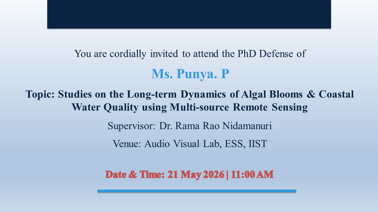 PhD Defence- Ms Punya