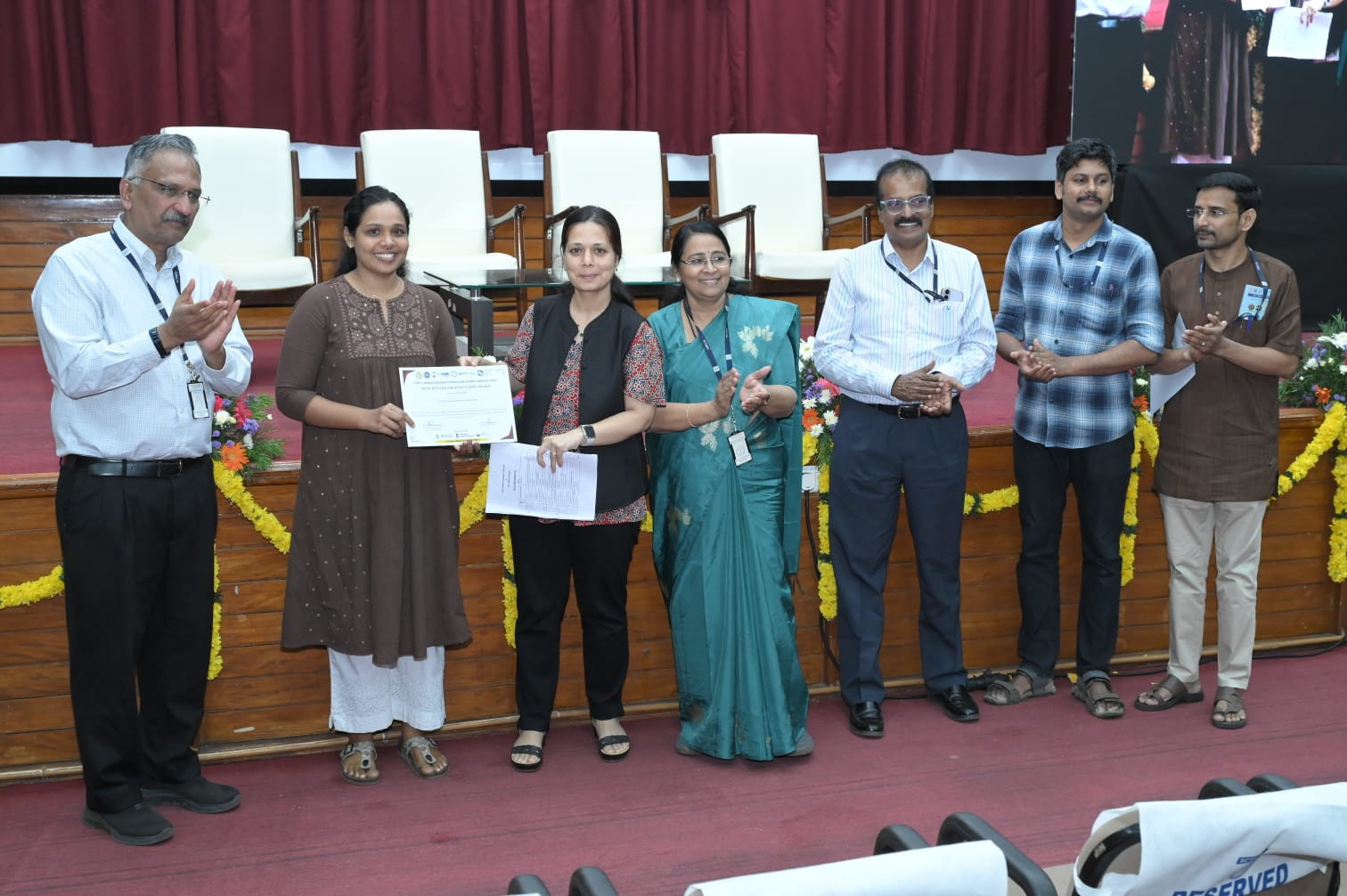 Best Poster Presentation Award- Arya S Nair