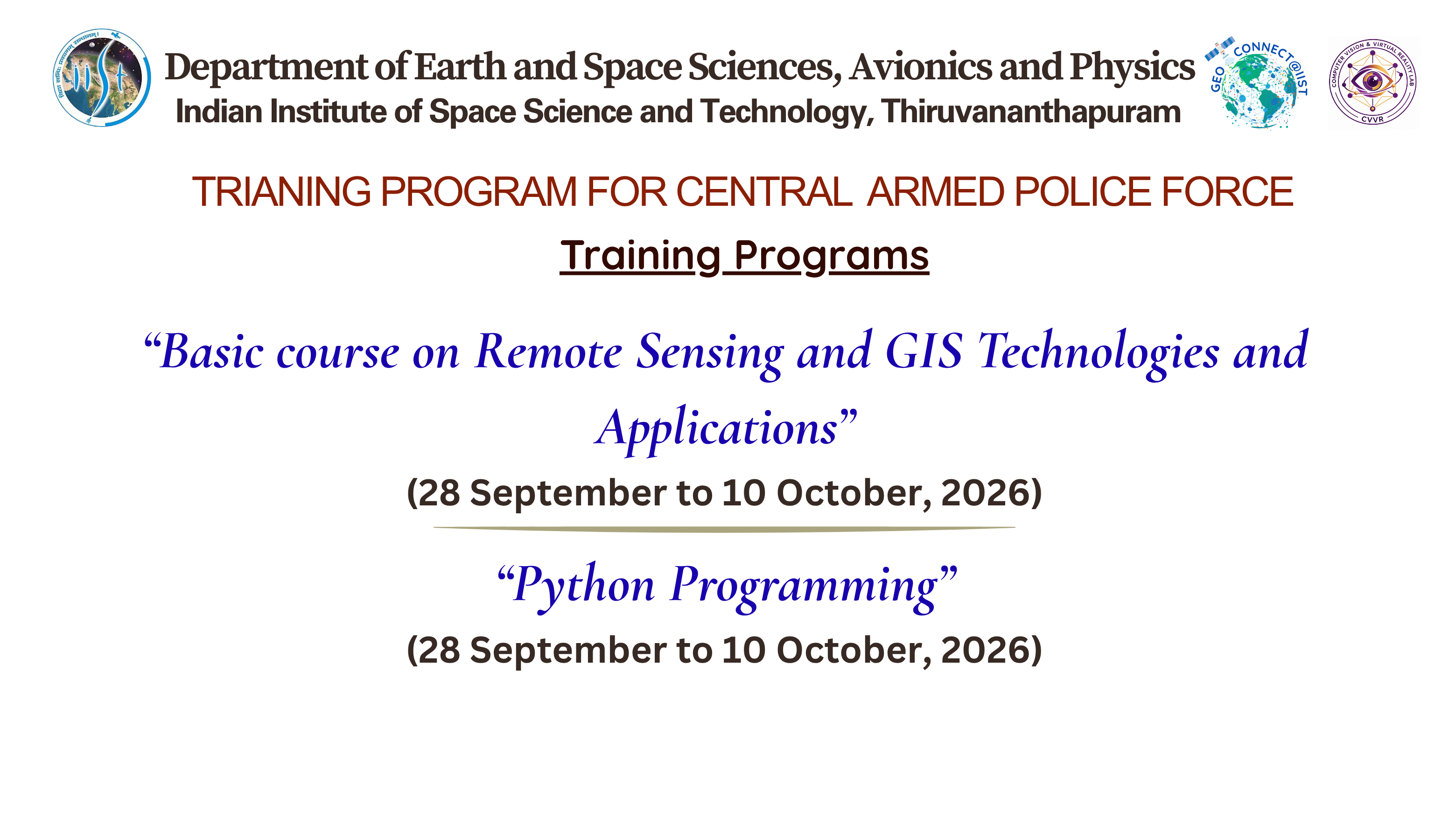 CAPF Training Programme