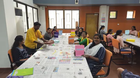 Workshop on Paper Bag Making