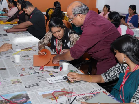 Workshop on Paper Bag Making