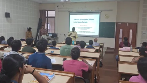 Talk on Avenues of Computer Science in the Space Domain