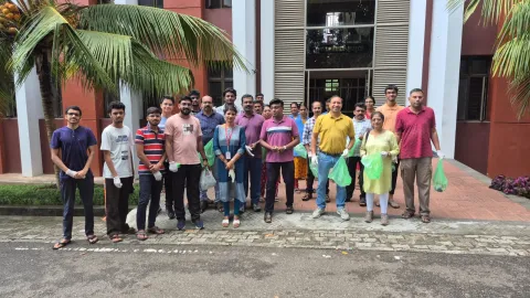 The IIST Swachh Bharat Abhiyaan Implementation Committee, in collaboration with Nirmaan, organized a Clean Drive in Hostel, Cafeteria, Medical and surrounding area on 28.09.2025.