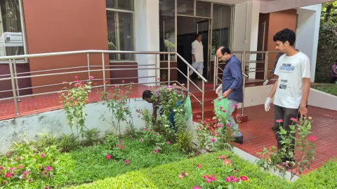 The IIST Swachh Bharat Abhiyaan Implementation Committee, in collaboration with Nirmaan, organized a Clean Drive in Hostel, Cafeteria, Medical and surrounding area on 28.09.2025.