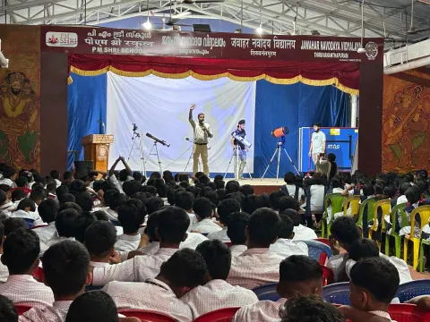 Outreach Programme in Hindi at Jawahar Navodaya Vidyalaya