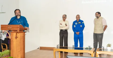 Visit of Wing Commander Rakesh Sharma