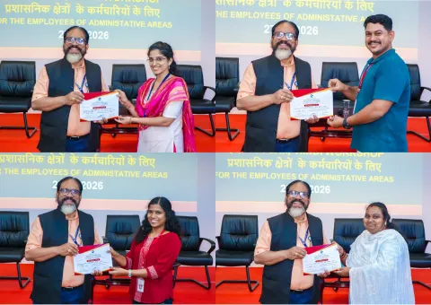 Hindi Workshop for the employees of Administrative areas