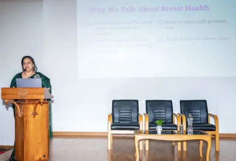 Awareness Lecture on “From Space Science to Public Health- Precision Thinking for Early Detection of Breast Cancer"