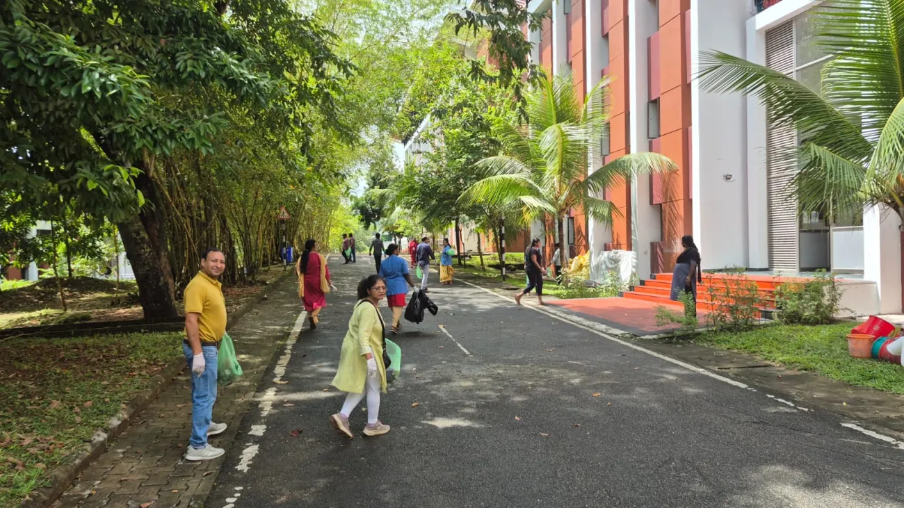 The IIST Swachh Bharat Abhiyaan Implementation Committee, in collaboration with Nirmaan, organized a Clean Drive in Hostel, Cafeteria, Medical and surrounding area on 28.09.2025.