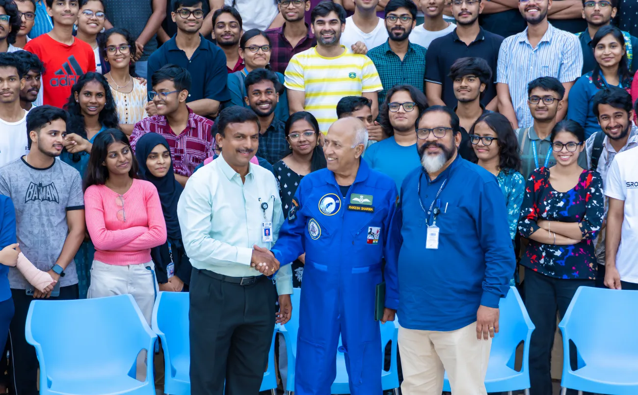 Visit of Wing Commander Rakesh Sharma