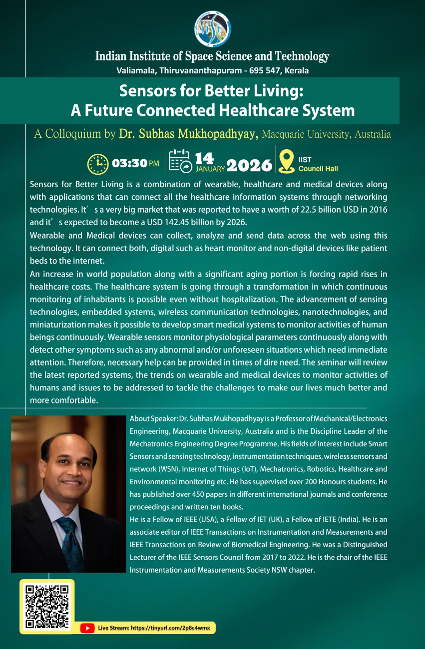 Sensors for Better Living Colloquium 2026