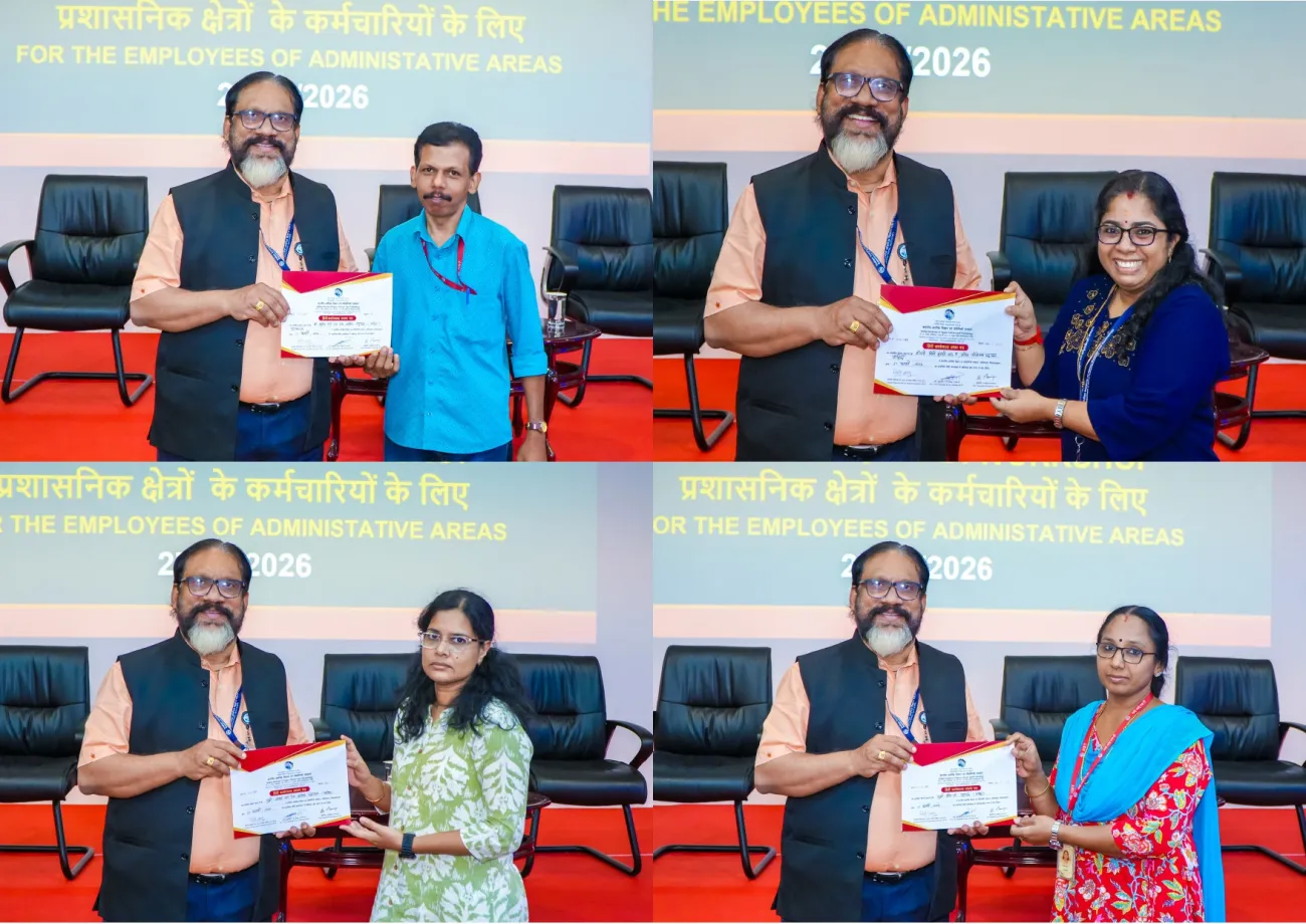 Hindi Workshop for the employees of Administrative areas