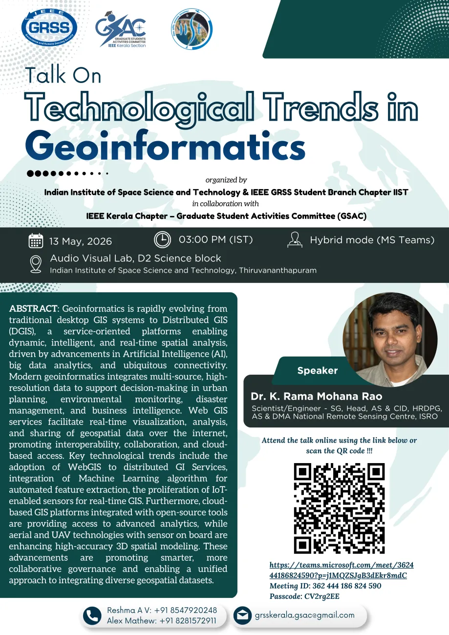 GRSS Talk-Technological Trends in Geoinformatics