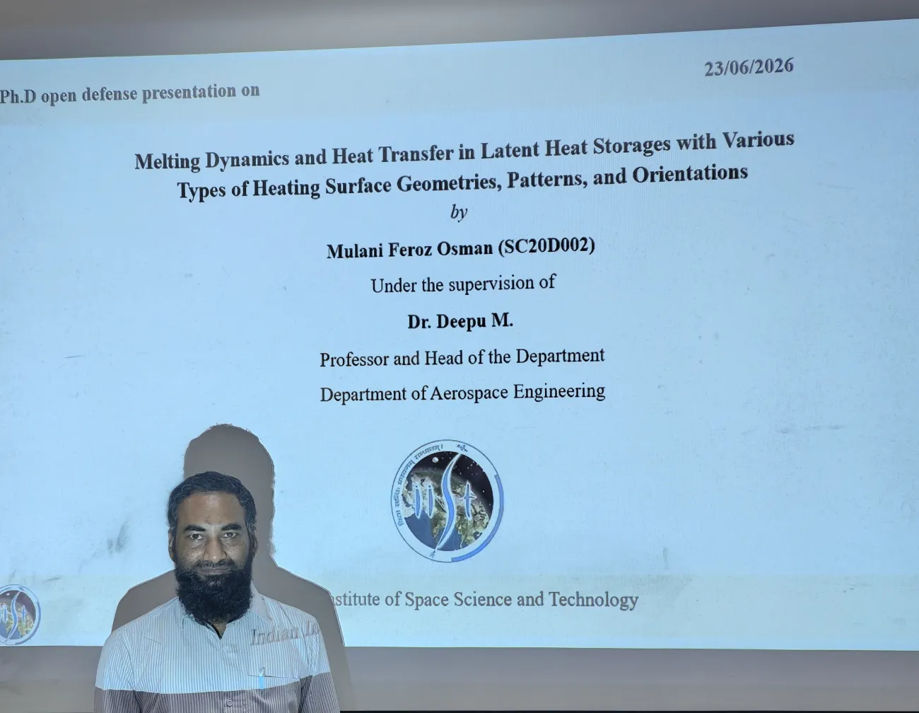 Ph. D. Defense of Mulani Feroz Osman